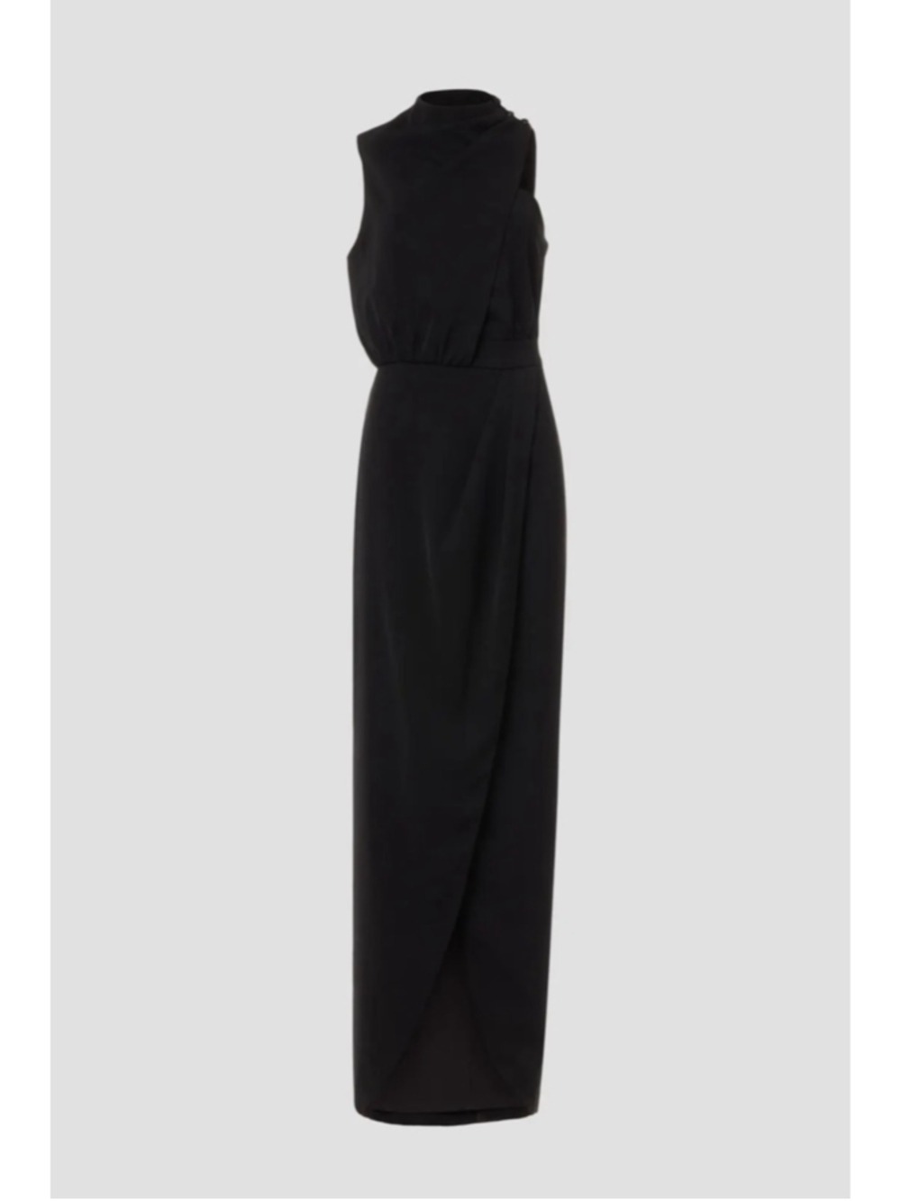 Women's Black Halo Black Floella Gown Size 0 - Picture 5 of 8